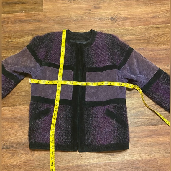 Rare Women's JINX SENIOR Handwoven Wool Suede Designer Jacket Colored - Picture 13 of 13